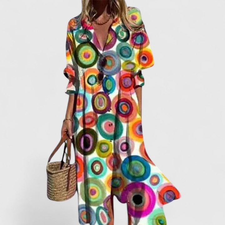 Viona | Timeless Boho-Chic Dress for Effortless Elegance