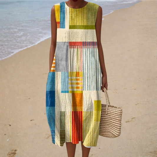 Breathable Sleeveless Summer Dress for Effortless Comfort