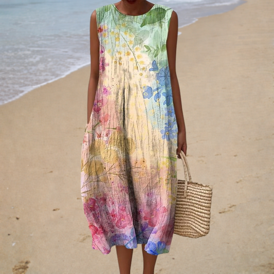 Effortless Comfort Sleeveless Summer Dress