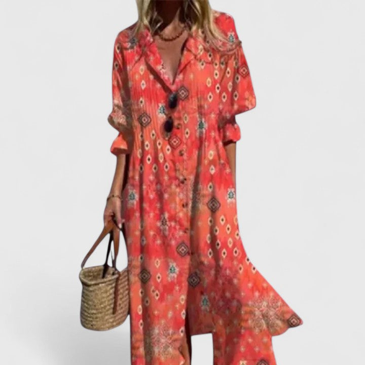 Viona | Timeless Boho-Chic Dress for Effortless Elegance