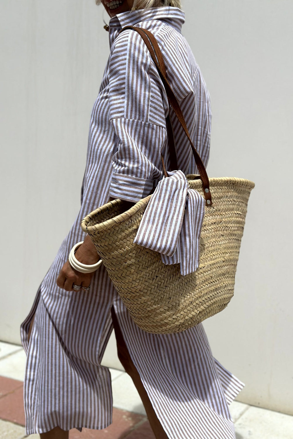Sophia | Timeless Striped Shirt Dress with Effortless Elegance and Comfort