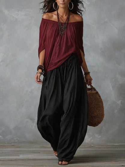 Camila | Effortless Off-Shoulder Two-Piece Set — Chic, Breezy Summer Essential