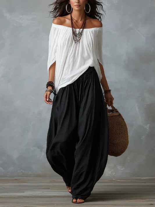 Camila | Effortless Off-Shoulder Two-Piece Set — Chic, Breezy Summer Essential