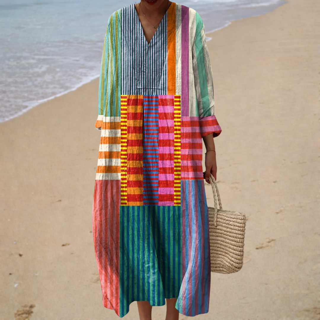 Chic Flattering Printed Summer Dress - Lightweight, Vibrant & Effortless