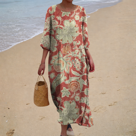 Effortlessly Chic Flowing Maxi Dress with All-Day Comfort