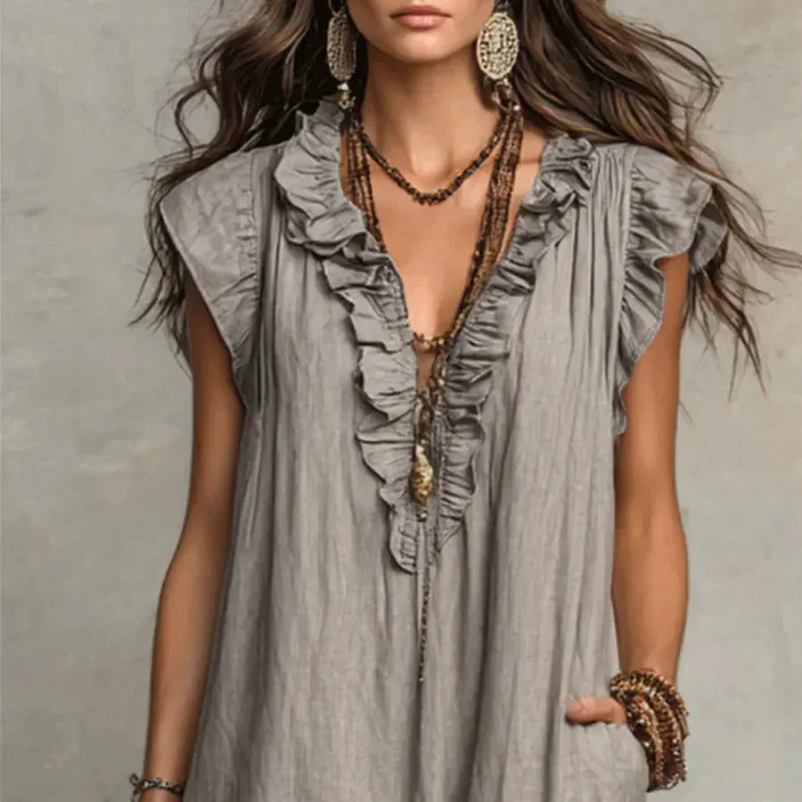 Zoey Long Bohemian Maxi Dress – Effortless Flow, Boho-Chic Style for Any Occasion